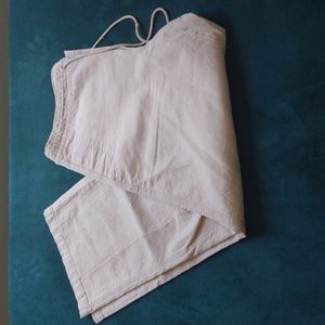 Marc Anthony Drawstring Linen/Cotton Summer/Beach Pants  38 - 29